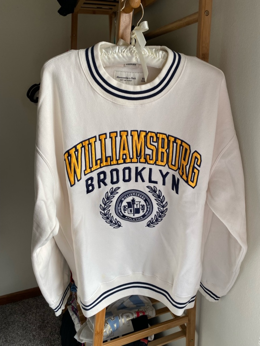 Abercrombie Soft AF Collection Oversized Collegiate Sweatshirt
